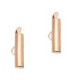 Slide end tubes 20mm - Rose gold